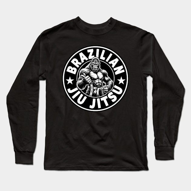 Brazilian Jiu Jitsu Long Sleeve T-Shirt by ShirtFace